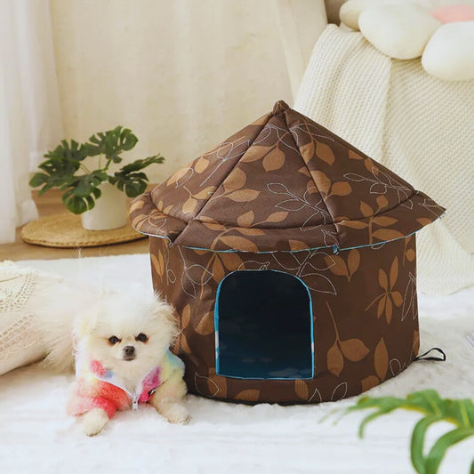 Faltbares Haustierhaus – Komfortable Schlafhöhle für Hunde und Katzen im Modernen Design