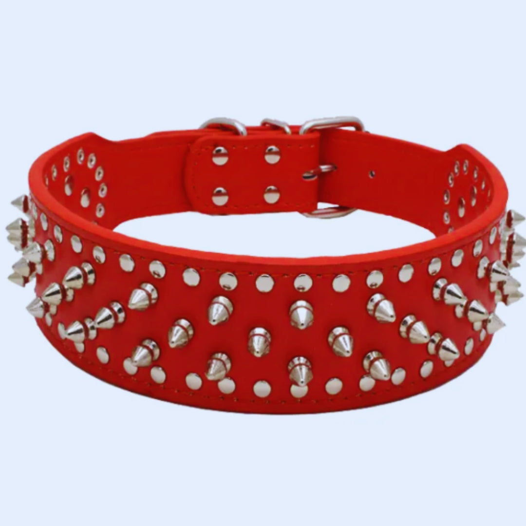 HundeStachelhalsband mit Nieten für Mittelgroße und Große Hunde Im Punk-Design