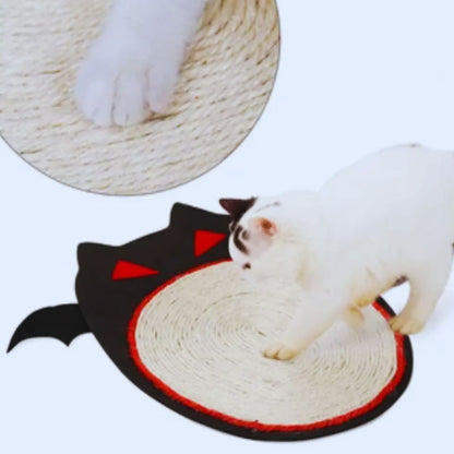 Kratzmatte für Katzen im Fledermausdesign – Sisalmatte Zum Krallenpflege