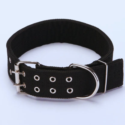 Verstellbares Hundehalsband aus Nylon mit Metallverschluss für Große