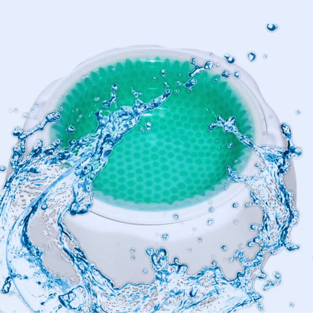 Wassersparende Hundetrinkschale mit Trenndesign – Rutschfeste Anti-Spill Schale
