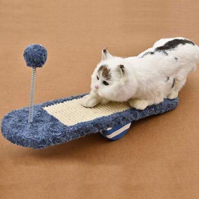 Katzen-Wippe Mit Kratzbrett Und Spielzeug