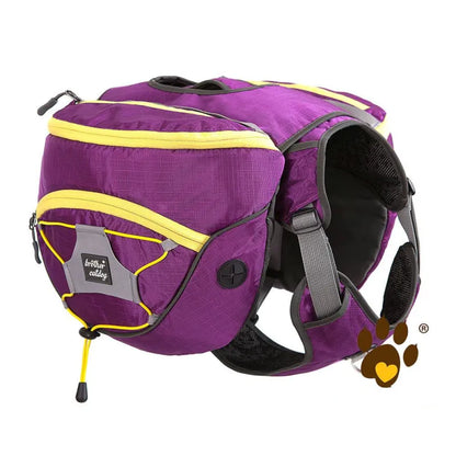 Hundewanderrucksack mit Wasserfesten Taschen – Tragbare Hundetrage für Outdoor-Aktivitäten