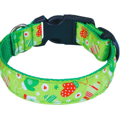 Weihnachtliches Katzenhalsband mit Glocken – Verstellbares Halsband In Rot und Grün