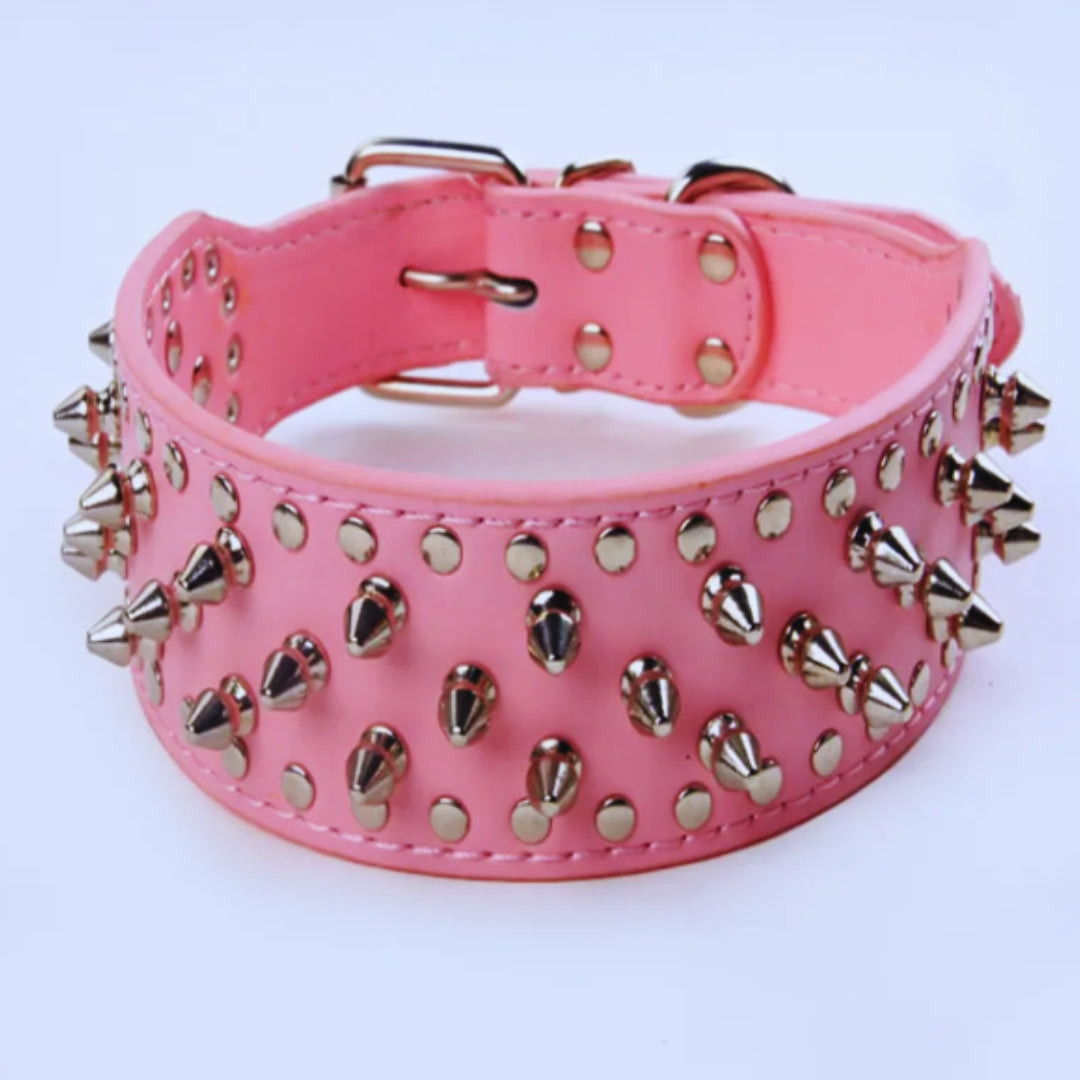 HundeStachelhalsband mit Nieten für Mittelgroße und Große Hunde Im Punk-Design