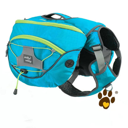 Hundewanderrucksack mit Wasserfesten Taschen – Tragbare Hundetrage für Outdoor-Aktivitäten