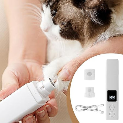 Digitaler Krallenschleifer für Haustiere mit LED-Anzeige und Leisem Betrieb