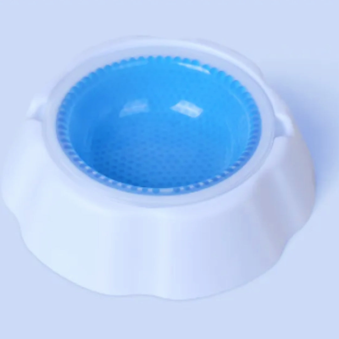 Wassersparende Hundetrinkschale mit Trenndesign – Rutschfeste Anti-Spill Schale