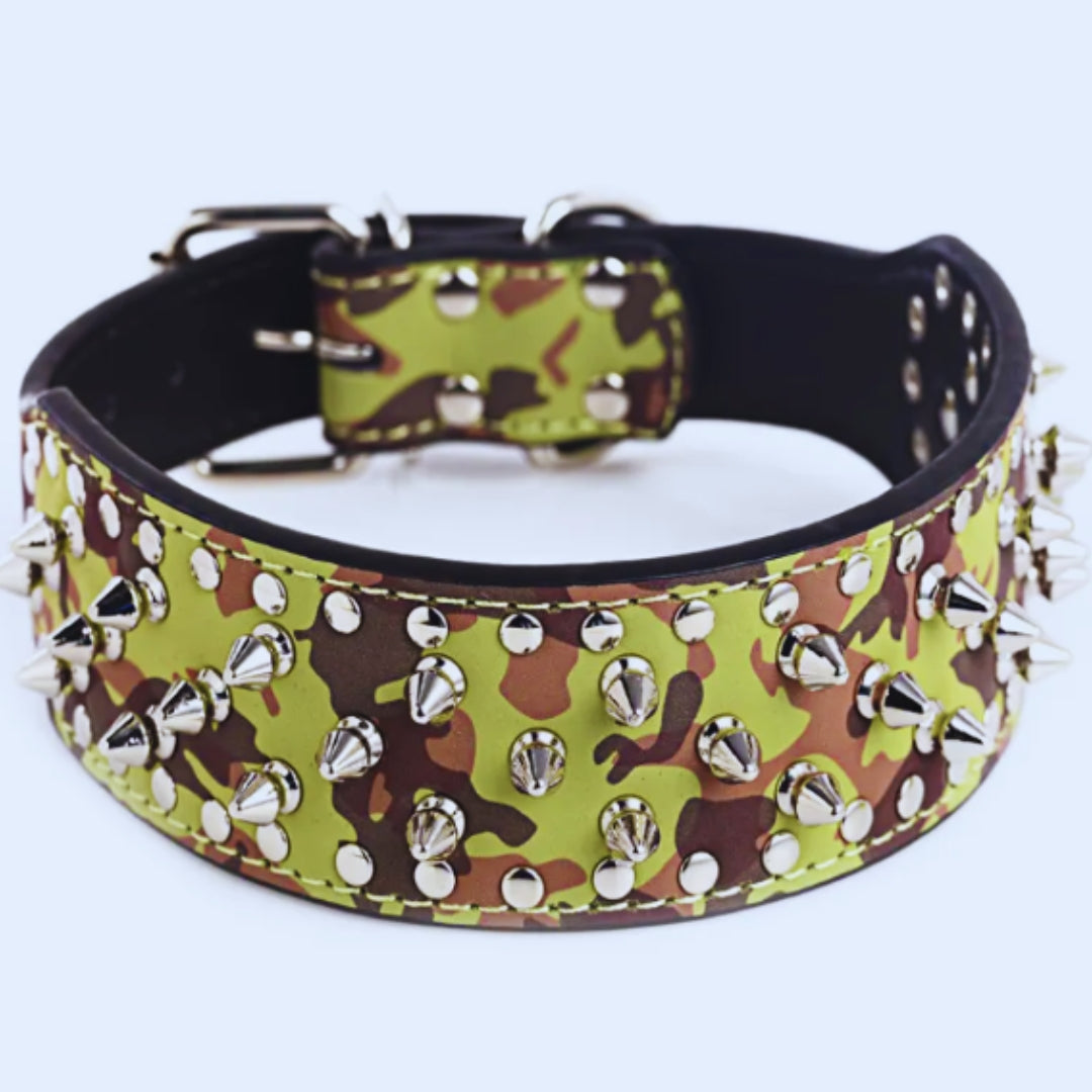 HundeStachelhalsband mit Nieten für Mittelgroße und Große Hunde Im Punk-Design