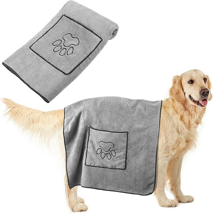 Mikrofaser Handtuch für Haustiere mit Integrierten Handtaschen