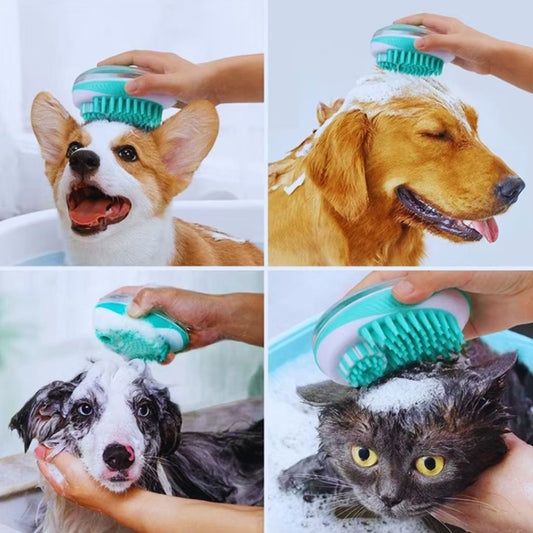 Haarpflegebürste Für Haustiere Mit Shampoospender
