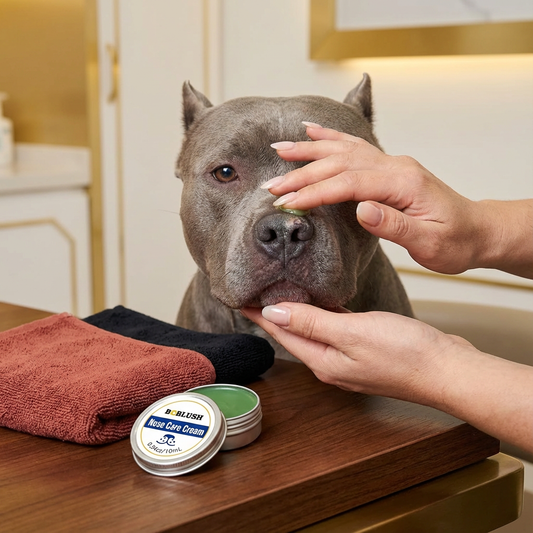 Pflege und Schutzcreme für Hundeschnauzen