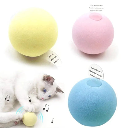 Interaktiver Katzenball mit Musik und LED-Lichtern für Katzen – Spielzeug für Haustiere