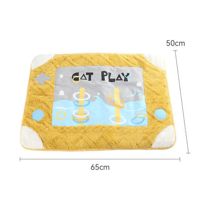 Katzenbett Im Kissen-Design mit Spielzeug für Gemütliche Ruhepausen