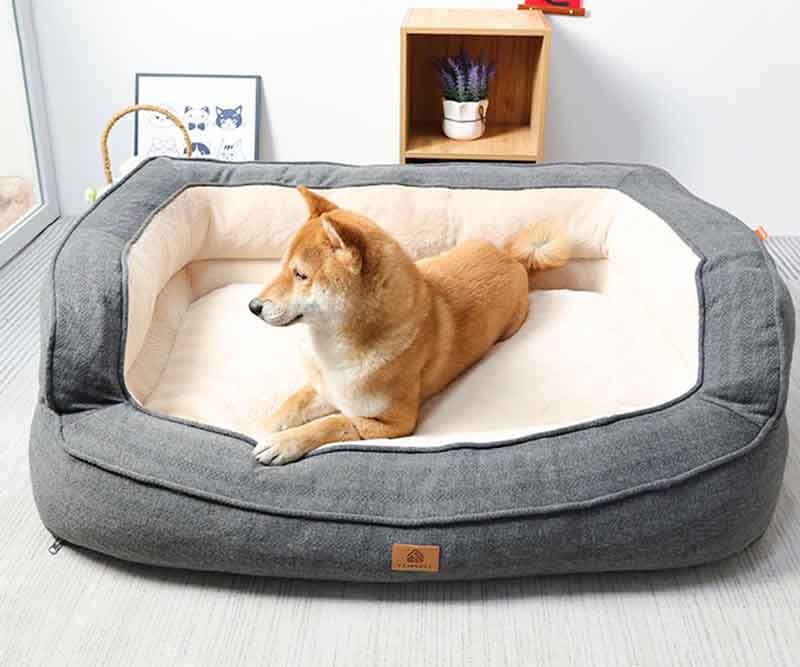 Komfortables Hundebett mit Ergonomie