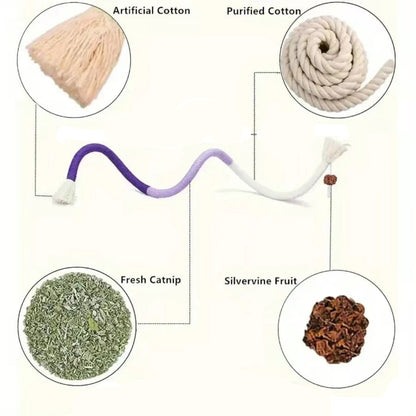 Natürliches Katzen-Kauseil – Robust, Zahnpflegend & Stressabbauend