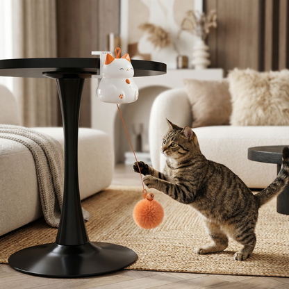 Automatischer Katzen-Spielball mit Liftbewegung – Interaktives Beschäftigungsspielzeug