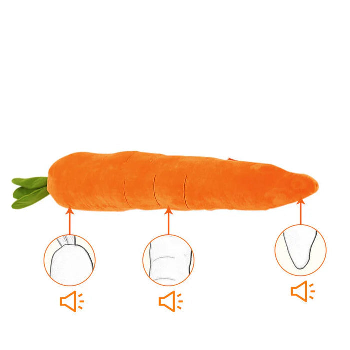 Quietschende Karotte Hundespielzeug zum Stressabbau und Spielen