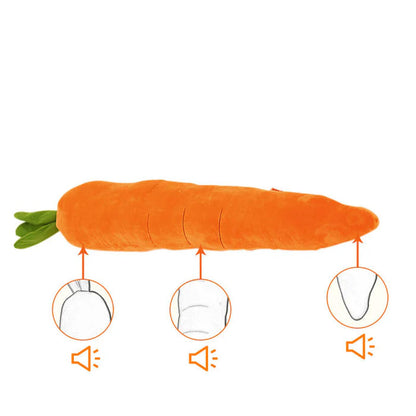 Quietschende Karotte Hundespielzeug zum Stressabbau und Spielen