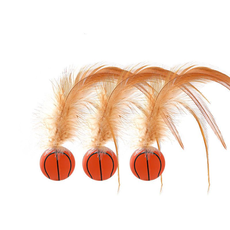 Katzen Gummi Federball Spielzeug