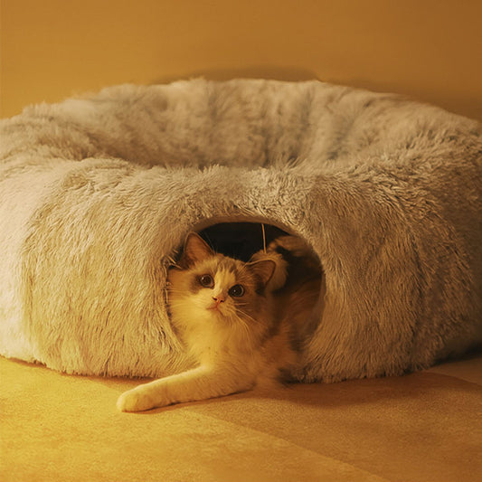 Katzen Plüschtunnel Spielbett