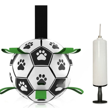 Robuster Hundespielball mit Zuggriffen