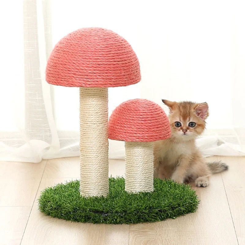 Katzen Pilz Kratzbaum aus Sisal