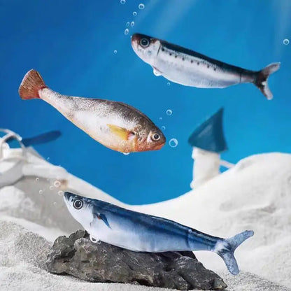 Interaktives Wackelndes Fisch Katzen Spielzeug