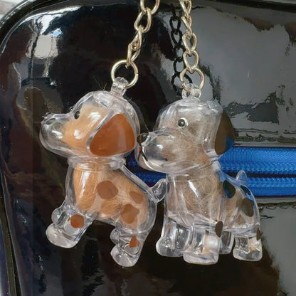 Gedenk Fell Anhänger in Hundeform