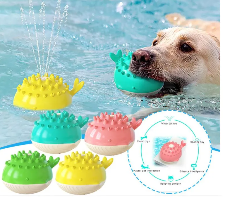 Wasserspielzeug für Hunde – Spritzender Spielball für Den Pool