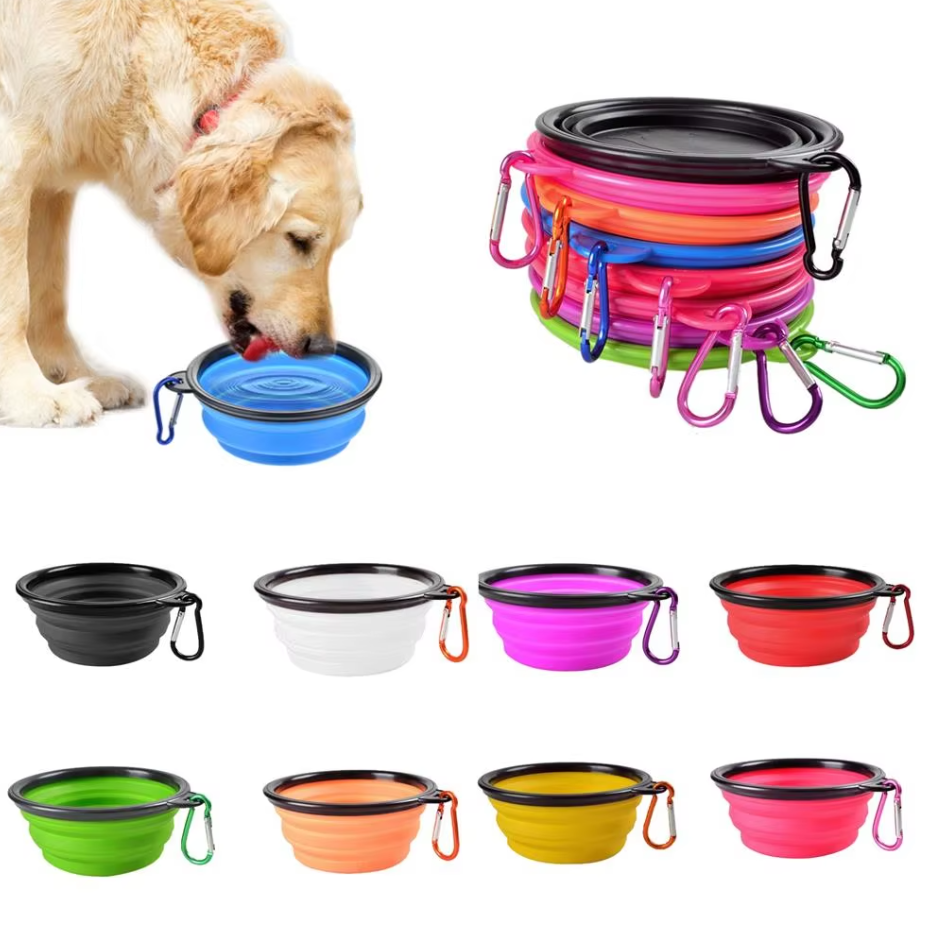 Zusammenklappbarer Hundebecher Mit Karabiner