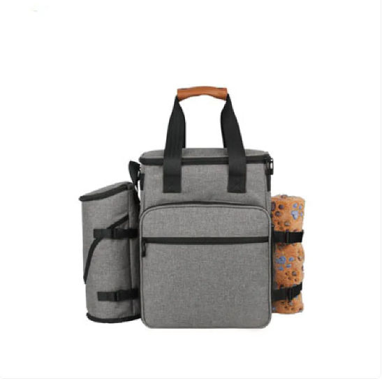 Praktische Hundetasche für Reisen – Multifunktional mit Fächern für Spielzeug und Futter