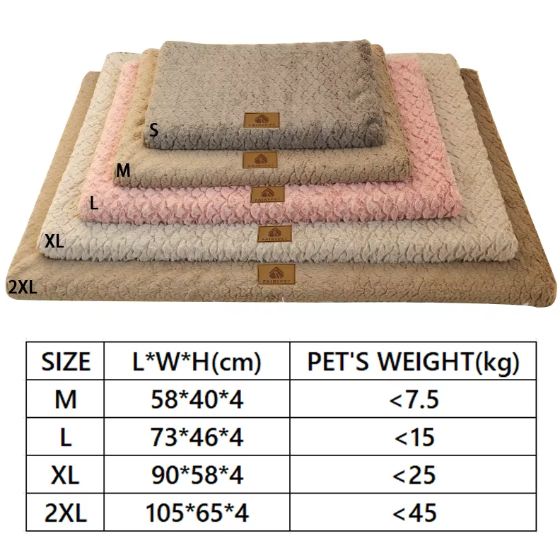 Orthopädisches Hundebett – Weiche  Flauschige Haustiermatte für Hunde  Katzen