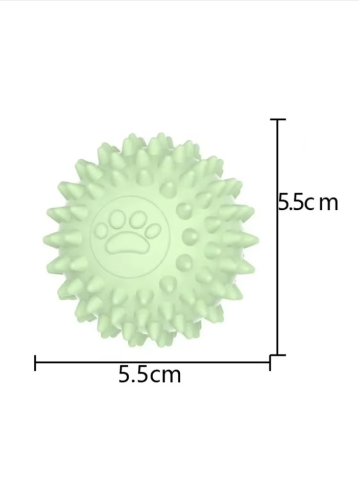 Noppenball Hundespielzeug – Zahnpflege- Und Kauspielball Aus Weichem Gummi