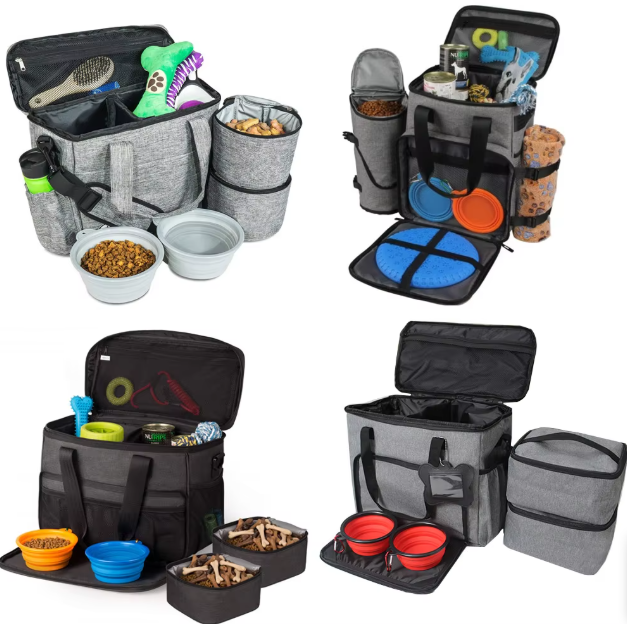 Multifunktionale Hundetasche für Reisen – Praktische Aufbewahrung für Futter Spielzeug und Zubehör