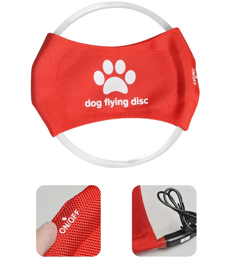 Led Hundescheibe – Leuchtende Flying Disc Für Hunde