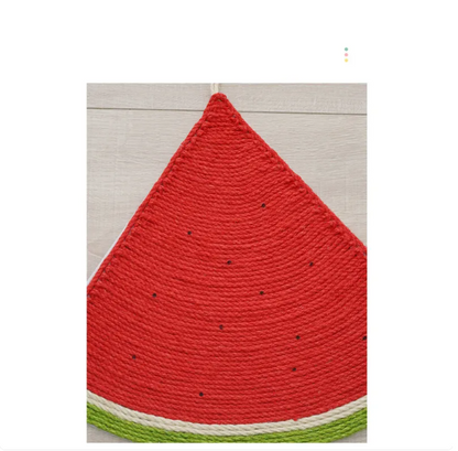 Katzen Kratzmatte In Fruchtform – Wassermelon und Karotten Design