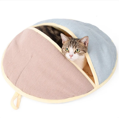 Katzenbett Im Halbmond-Design für Gemütliche Rückzugsorte