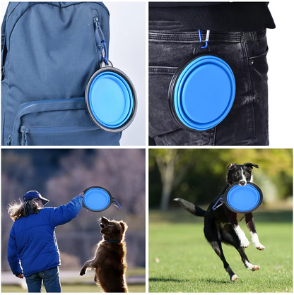 Zusammenklappbarer Hundebecher Mit Karabiner