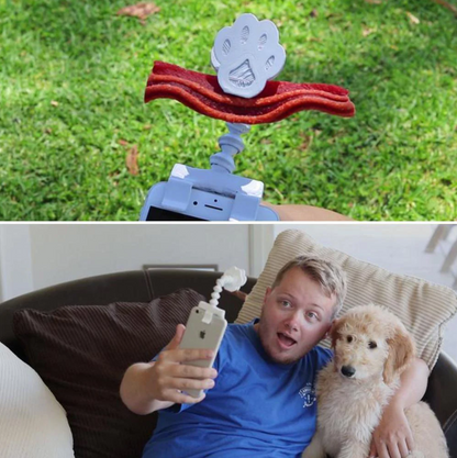 Haustier-Selfie-Stick mit Leckerli-Halter