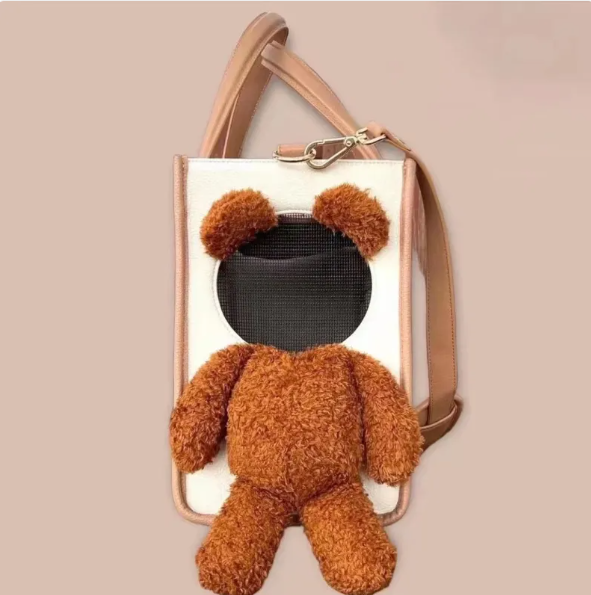 Elegante Handtasche für Haustiere – Tragbare Transporttasche für kleine Hunde und Katzen