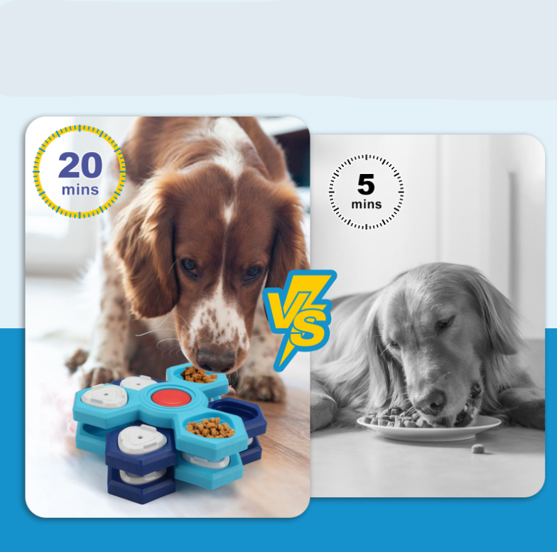 Interaktives Hundespielzeug – Puzzle Futterspielzeug zur Geistigen Stimulation und Förderung Der Verdauung