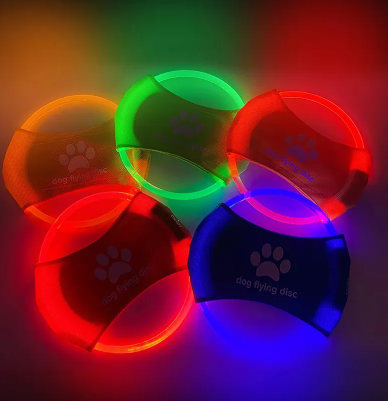 Led Hundescheibe – Leuchtende Flying Disc Für Hunde