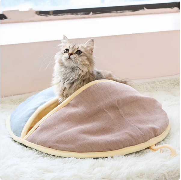 Katzenbett Im Halbmond-Design für Gemütliche Rückzugsorte