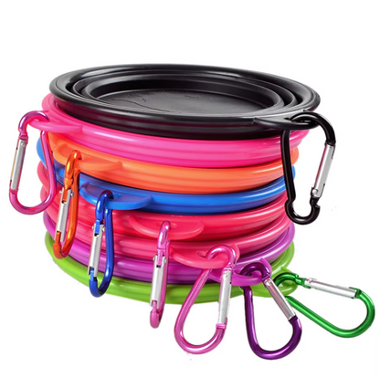 Zusammenklappbarer Hundebecher Mit Karabiner