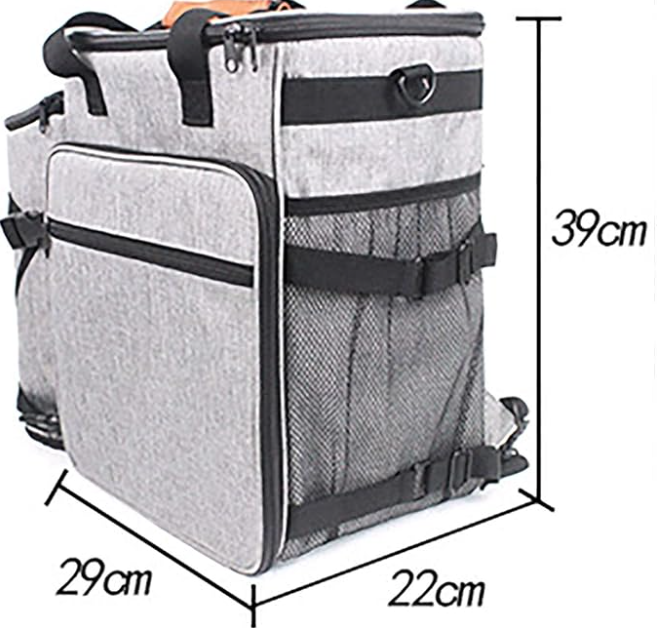Praktische Hundetasche für Reisen – Multifunktional mit Fächern für Spielzeug und Futter