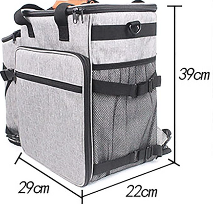 Praktische Hundetasche für Reisen – Multifunktional mit Fächern für Spielzeug und Futter