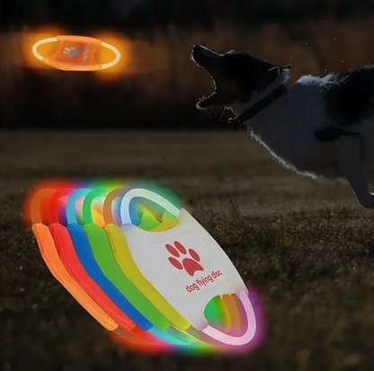 Led Hundescheibe – Leuchtende Flying Disc Für Hunde