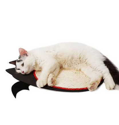 Kratzmatte für Katzen im Fledermausdesign – Sisalmatte Zum Krallenpflege