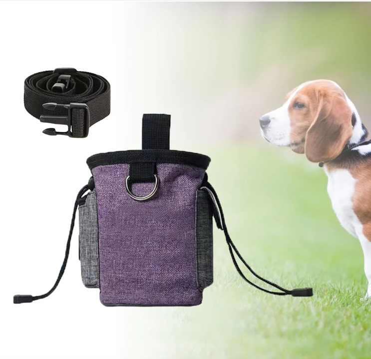 Hundetasche mit Faltbarem Napf – Tragbarer Beutel für Snacks und Zubehör